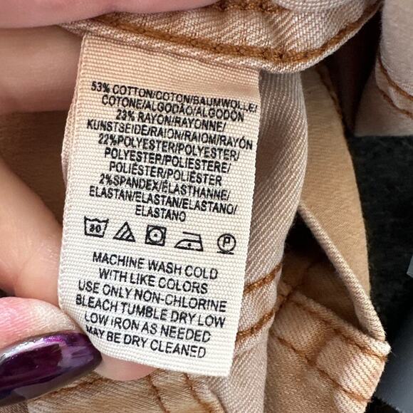 Free People Women's Modern Femme Mini Skirt, Tan, Size 4 - Picture 4 of 4